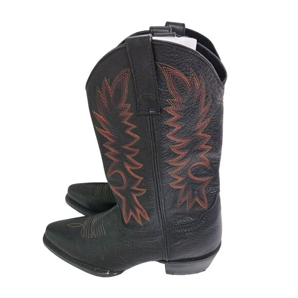 SRMax Leather Embroidered Cowboy Rodeo Western Boots Slip Resistant Size 8.5 - Picture 2 of 6